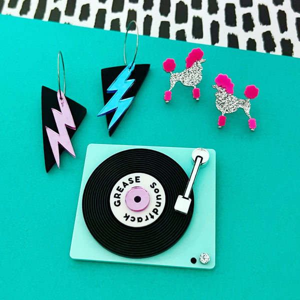 Play the Record' Interactive Brooch