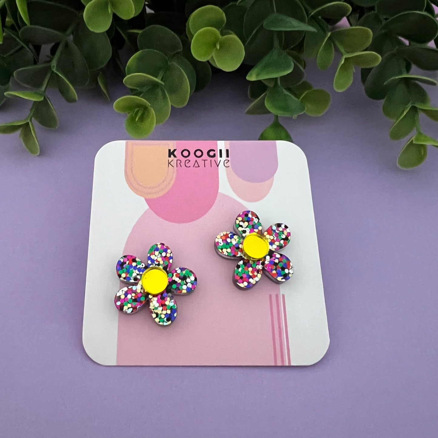 'Fabulous Flower' Studs (choose colour)