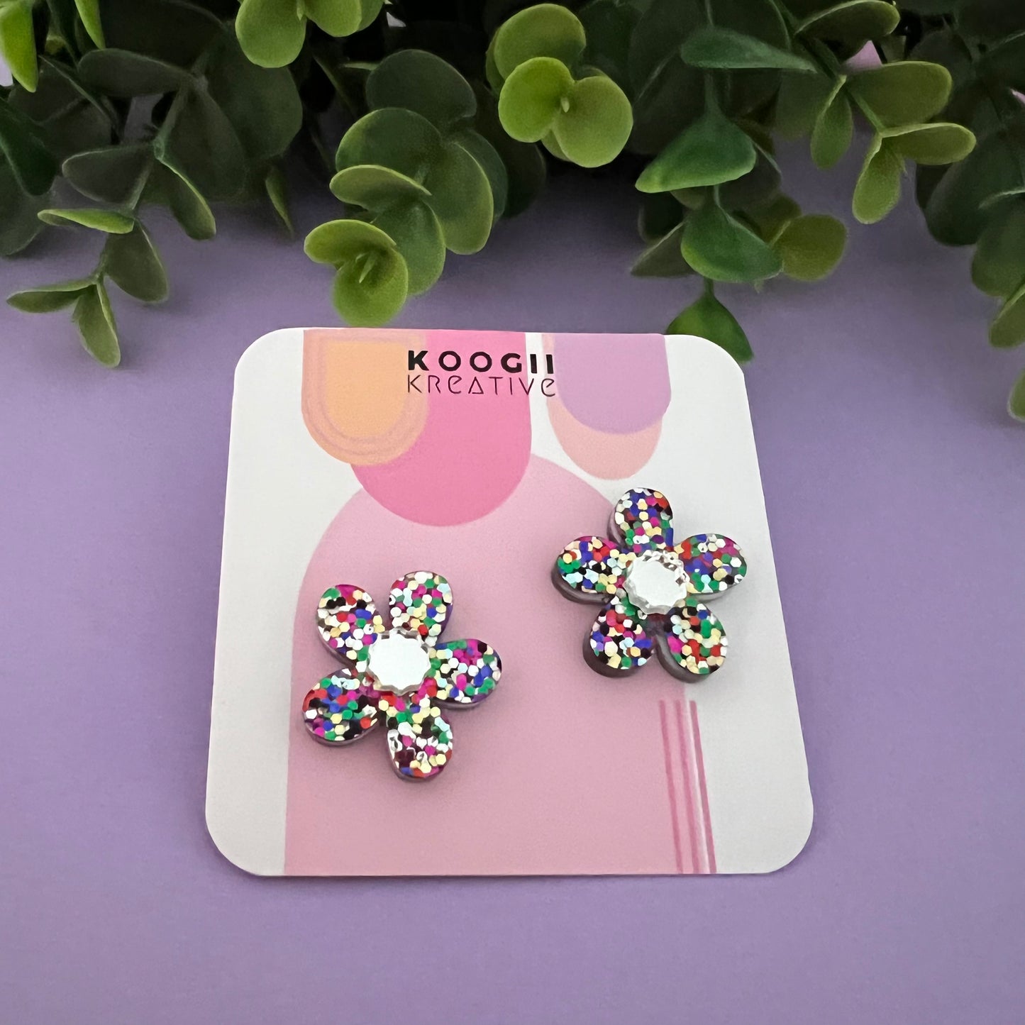 'Fabulous Flower' Studs (choose colour)