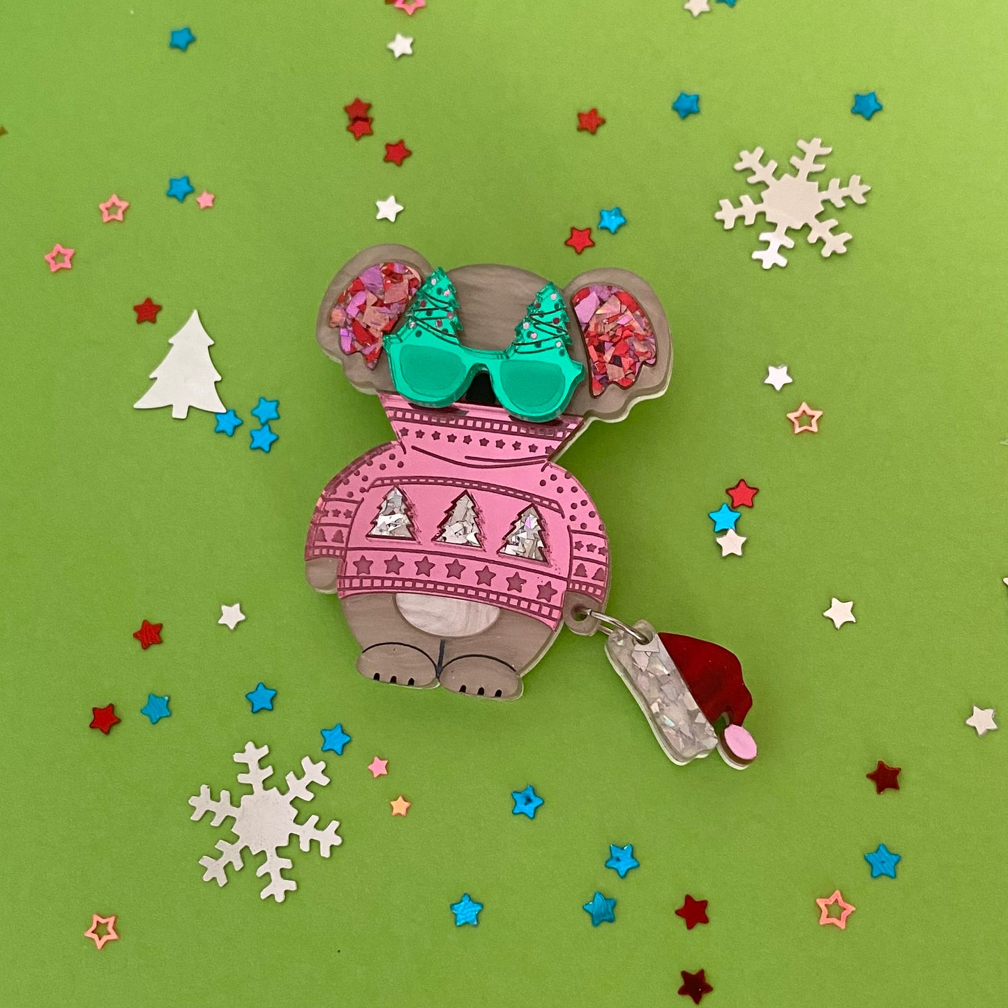 'Christmas As' Kenny Brooch (CHOOSE COLOUR)