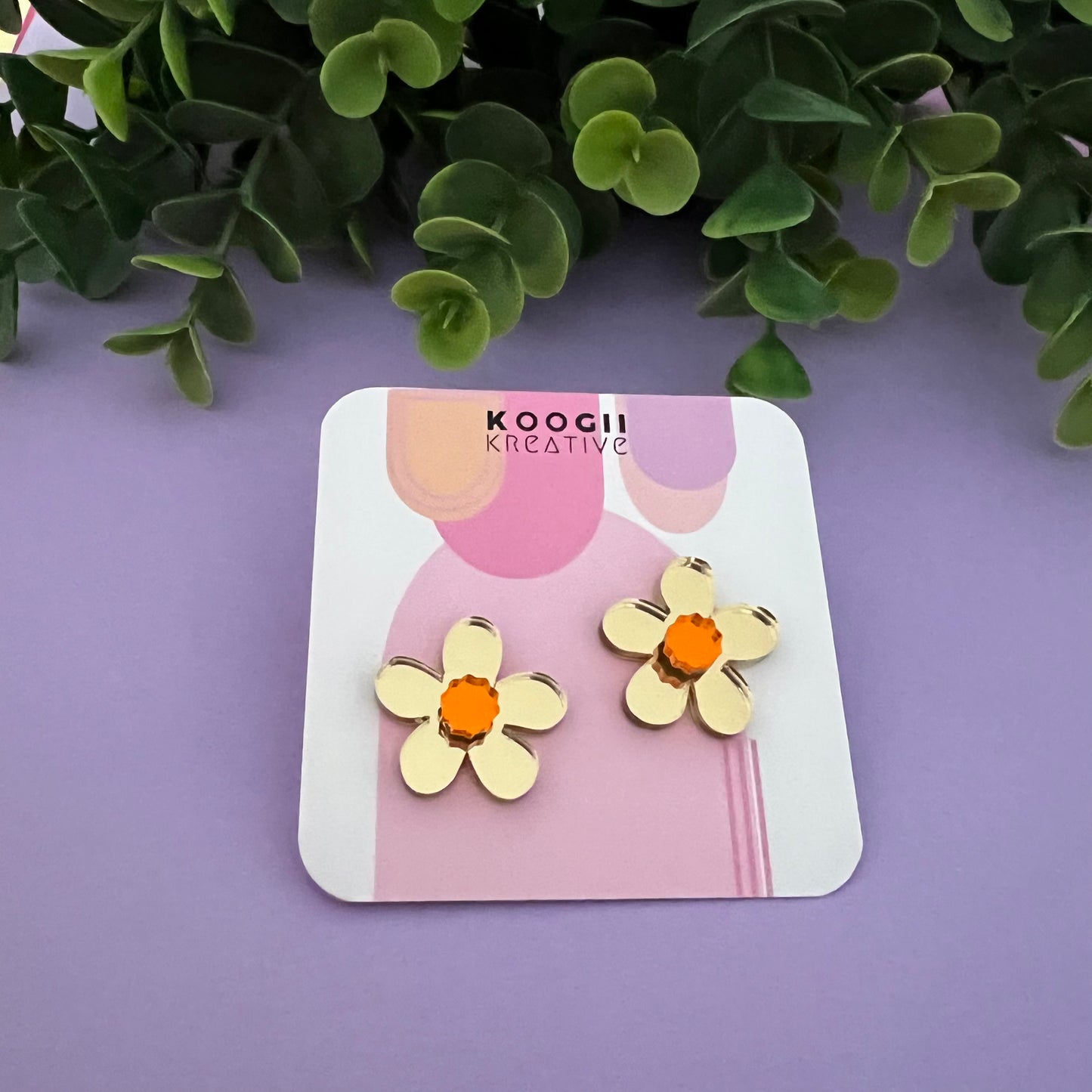 'Fabulous Flower' Studs (choose colour)