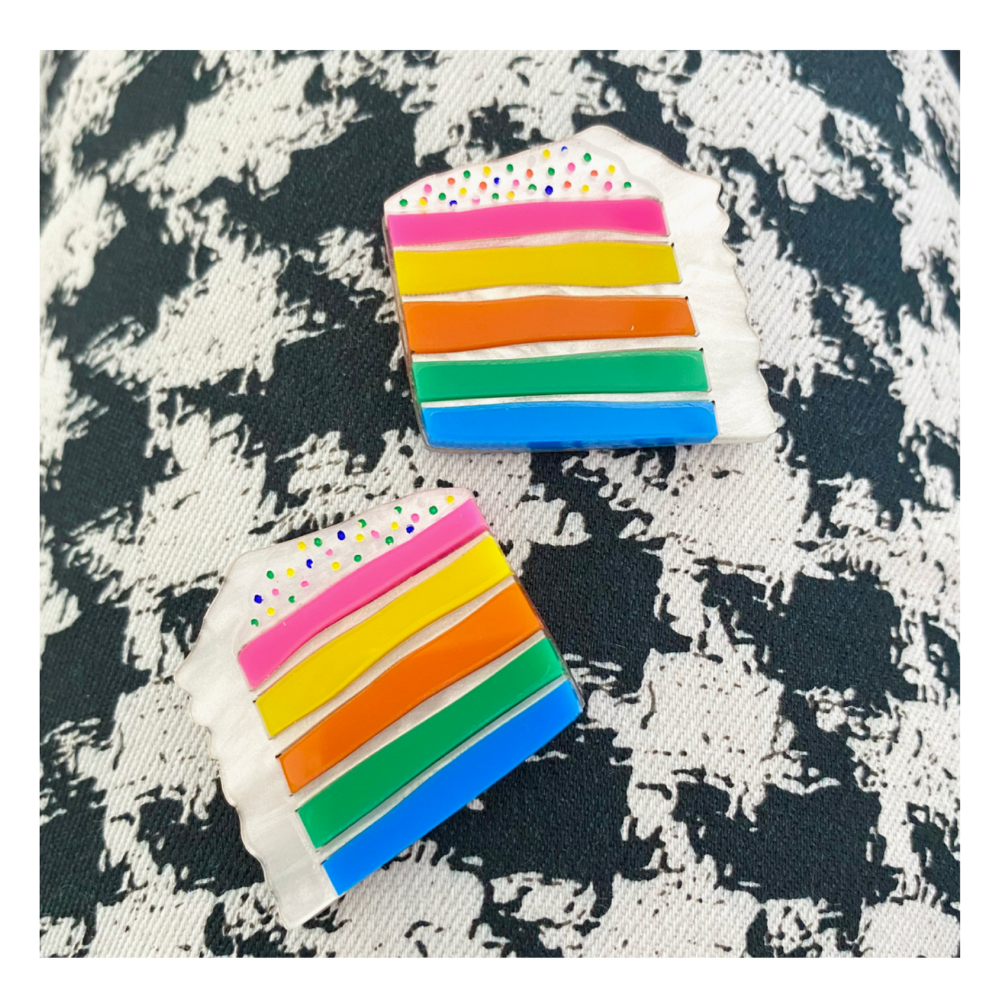 'Rainbow Cake' Studs