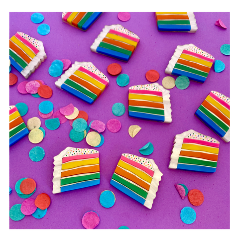'Rainbow Cake' Studs