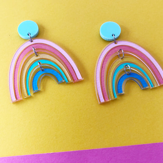 'Rainbow Pastel' Dangles