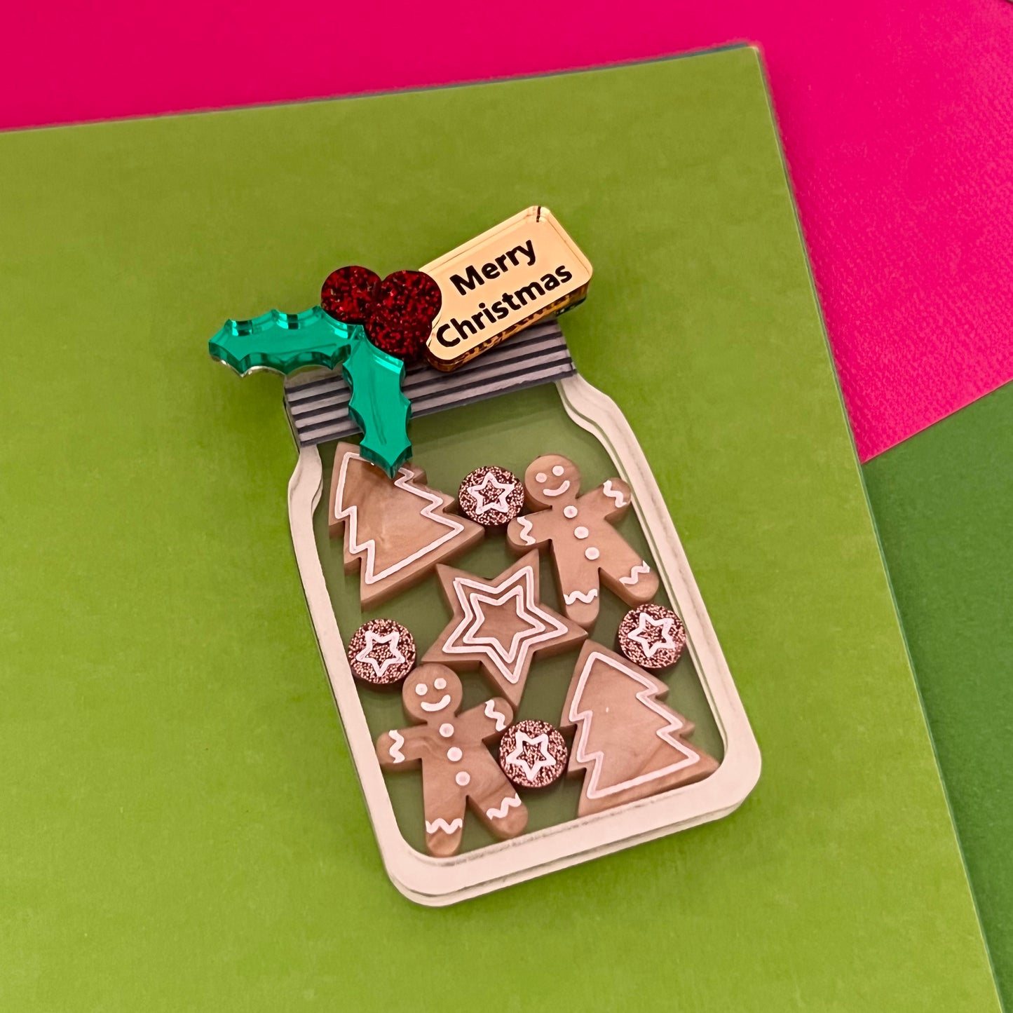 'Gingerbread Cookies' Brooch