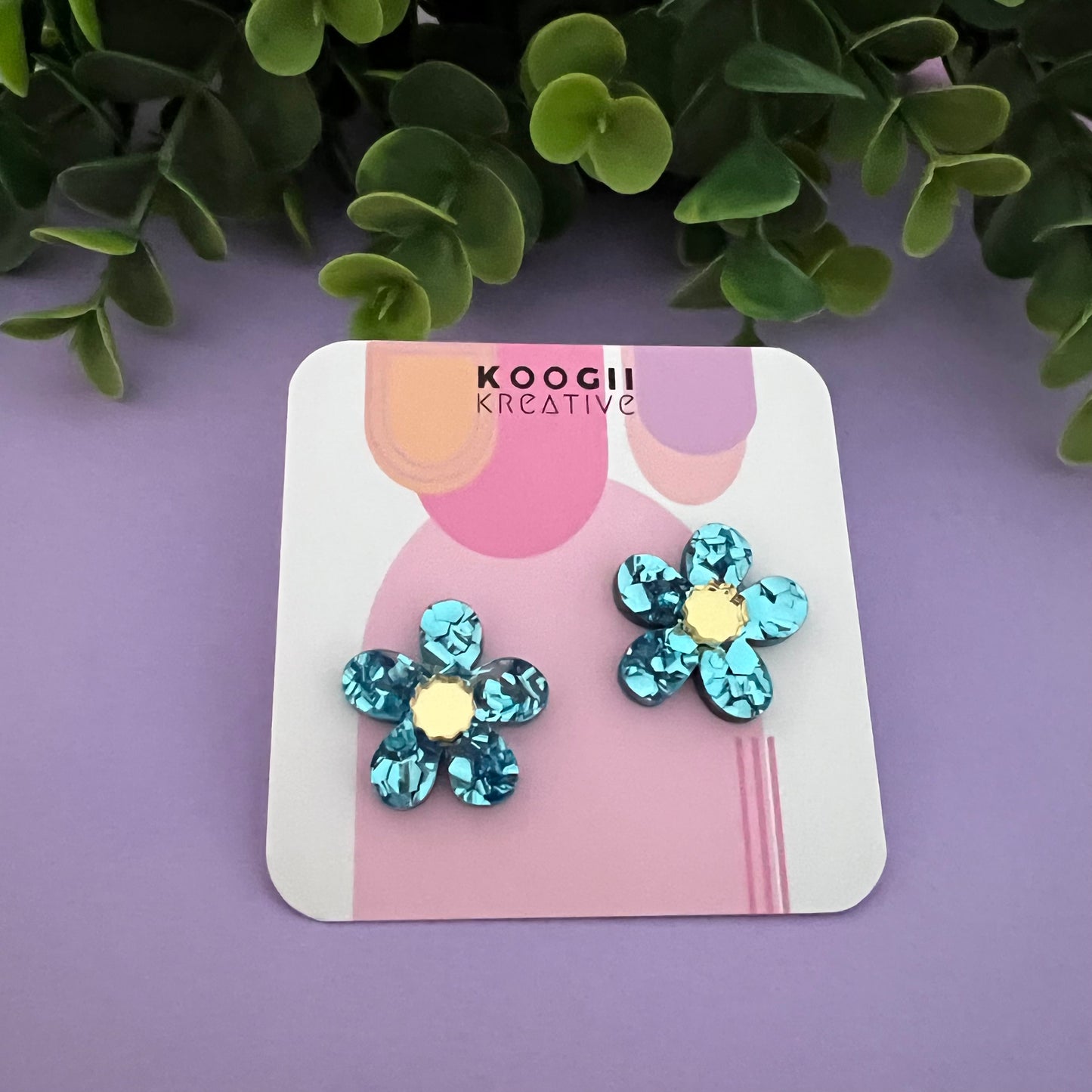 'Fabulous Flower' Studs (choose colour)